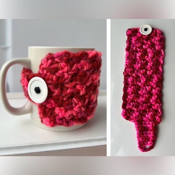 Crochet Mug Coffee Cup Cozy WarmerMug Sweater - Picture 1 of 1